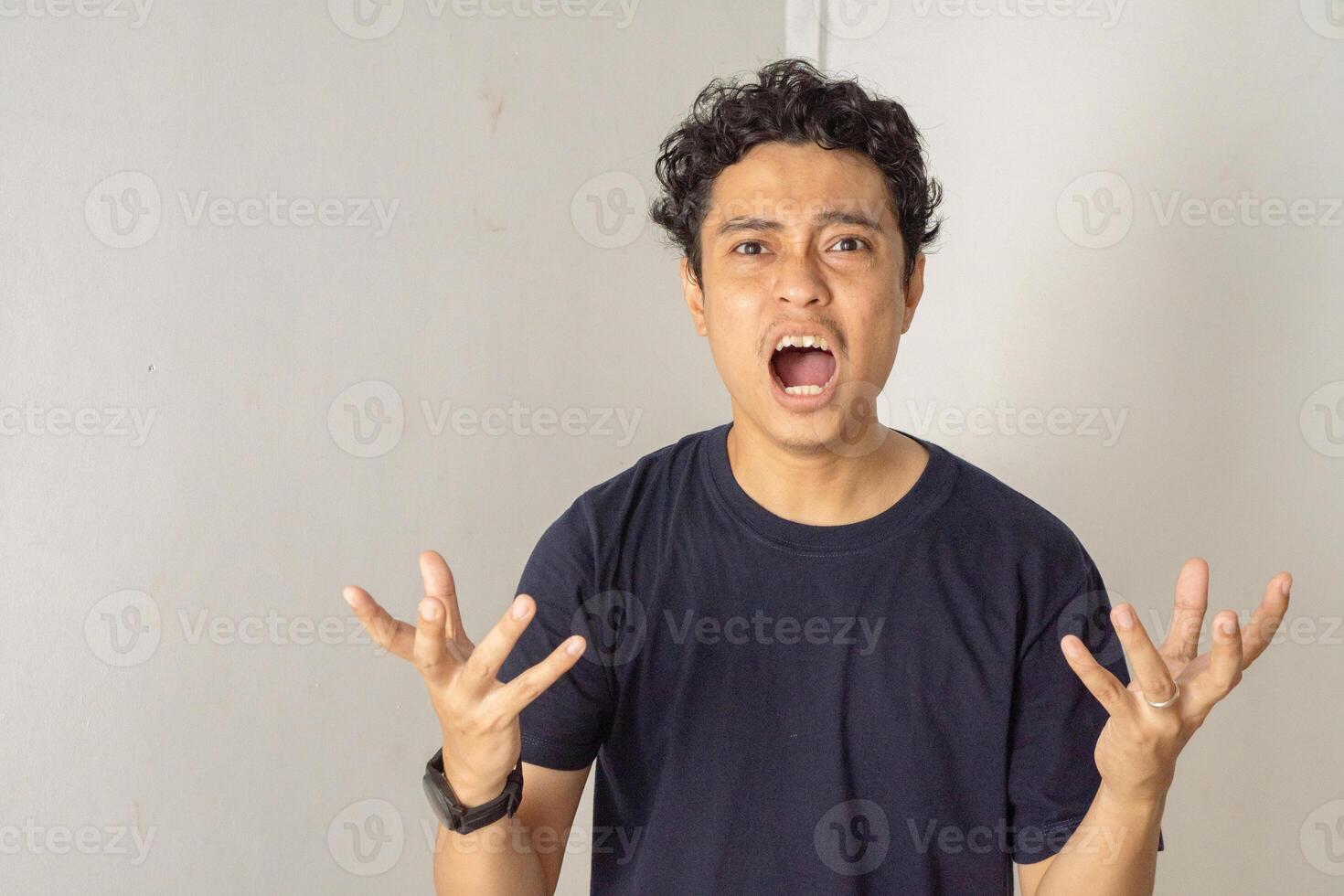 Frustrated Man expression photo