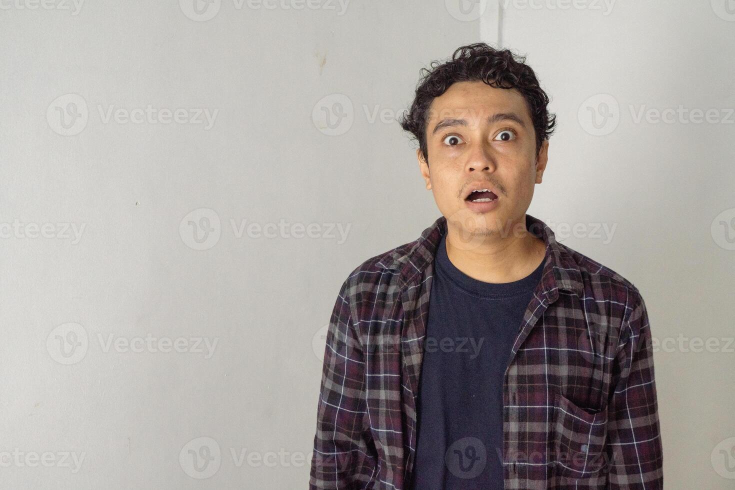 Man with a Surprised Expression photo