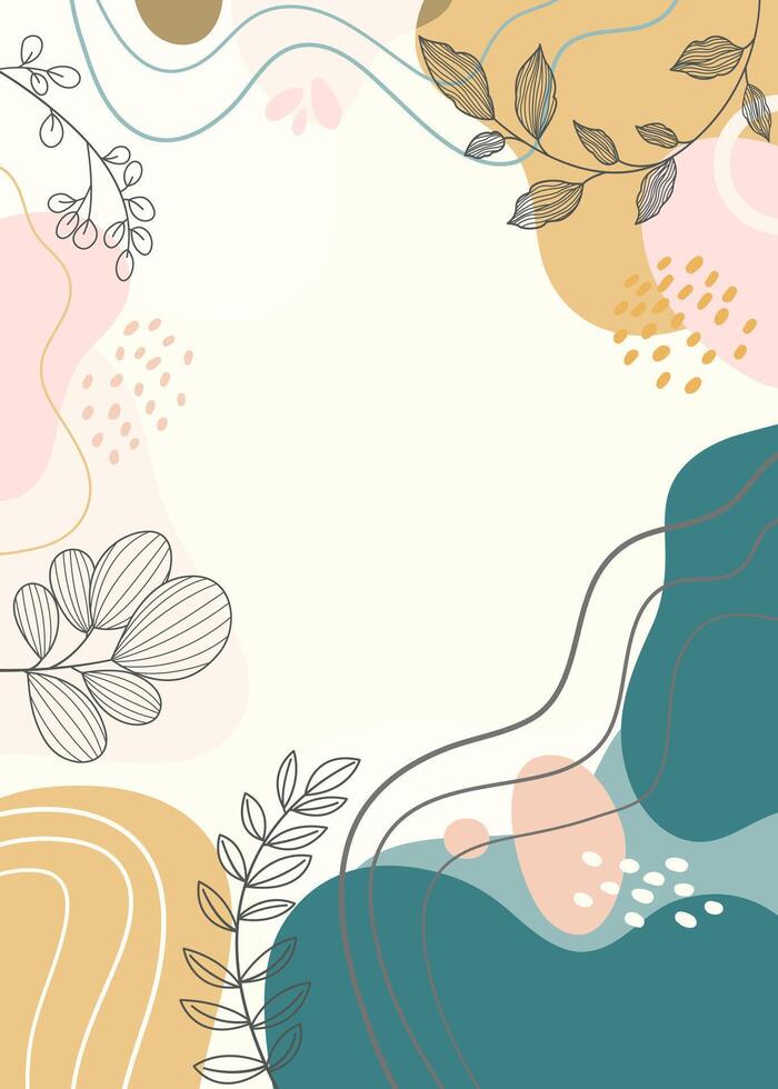 Frame hand drawn background background with beautiful. vector