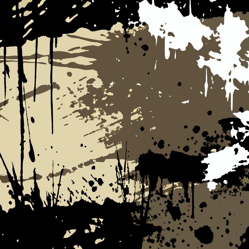 A grunge background with paint splatters vector