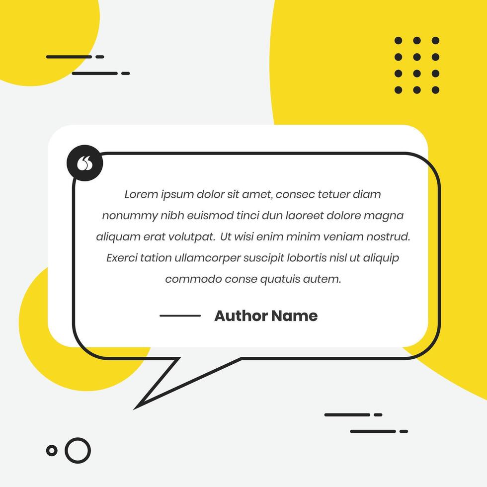 Simple professional quote presentation social media post banner template design vector