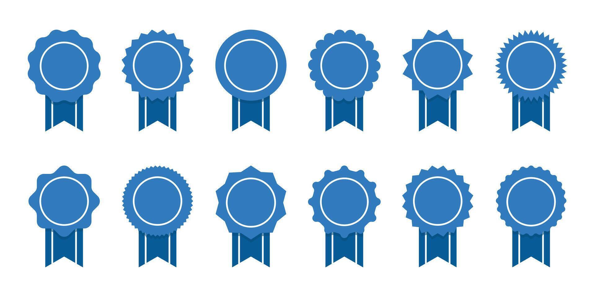 Winner award icon. Best choice badge. Set of premium quality and guarantee labels isolated on a white background. vector