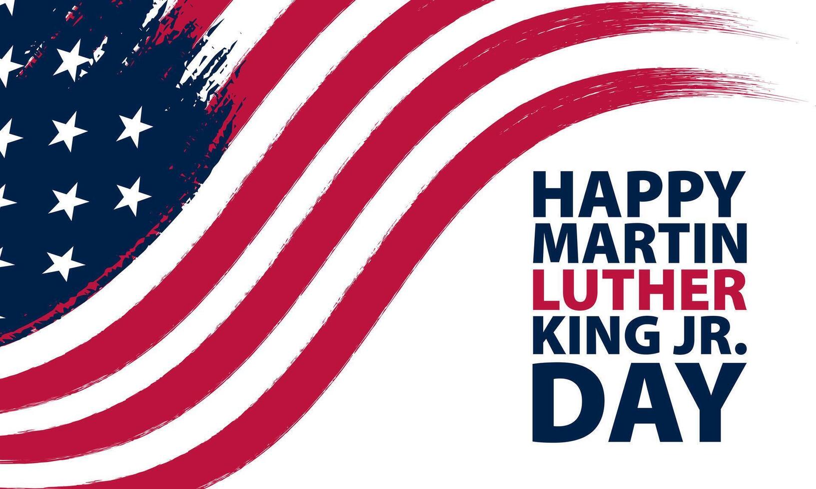 Happy martin luther king jr day vector