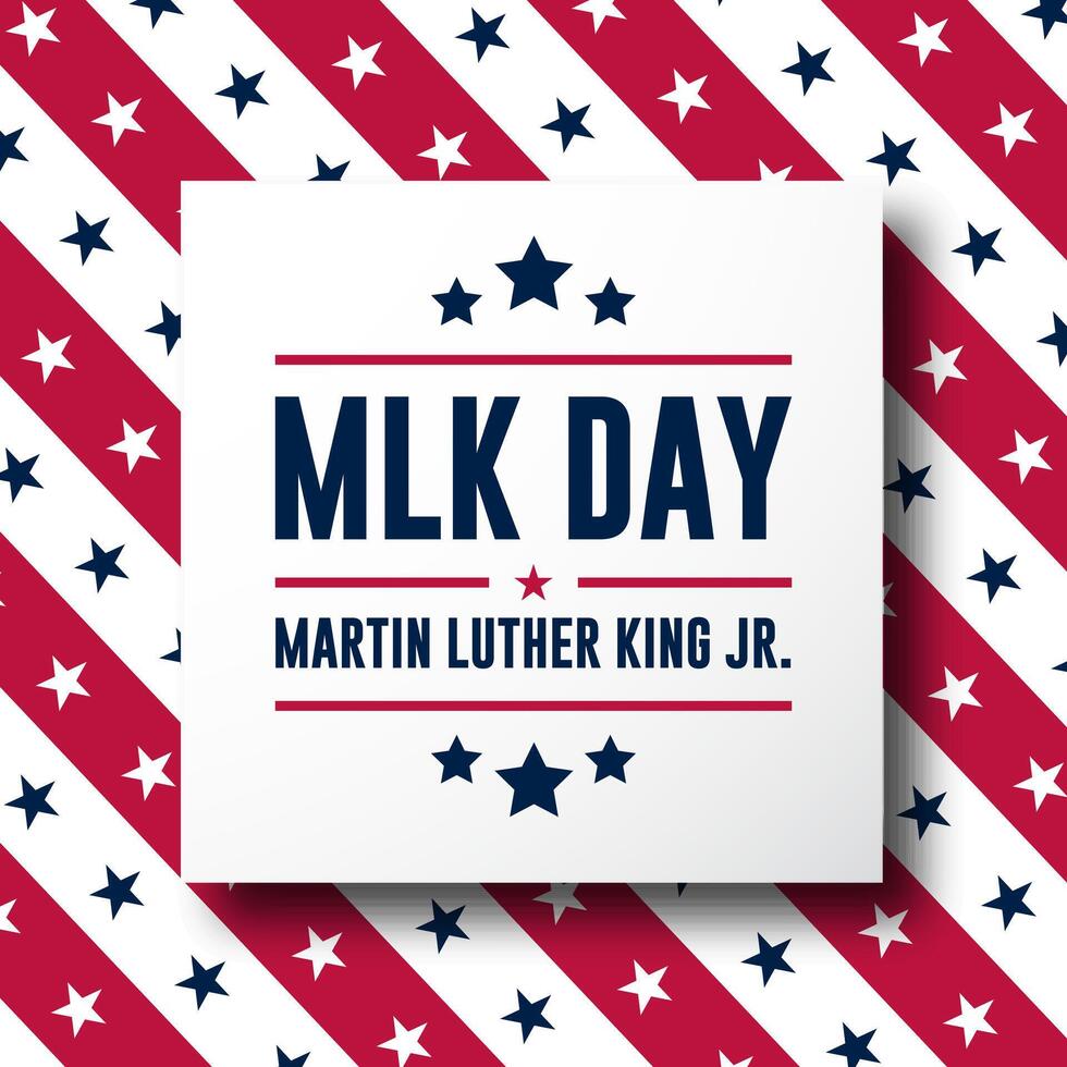 Martin luther king jr day background vector