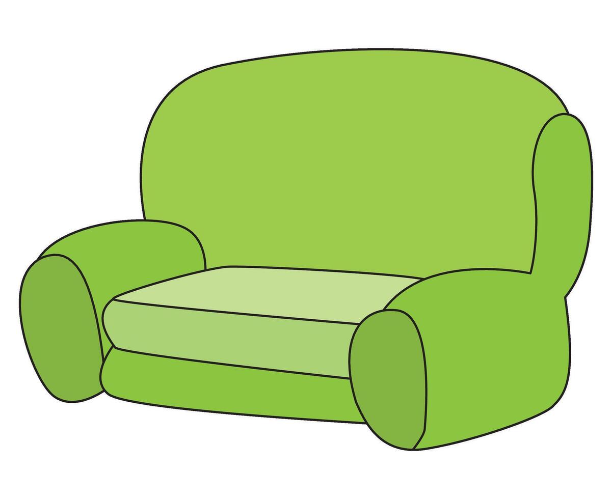 Sofa isolated on a white background vector