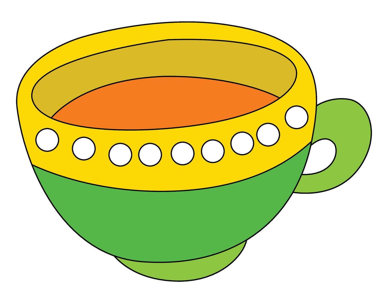 Cup isolated on a white background vector