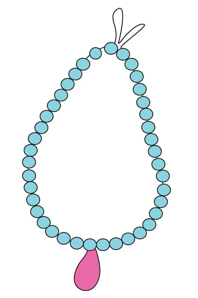 Prayer beads isolated on a white background vector