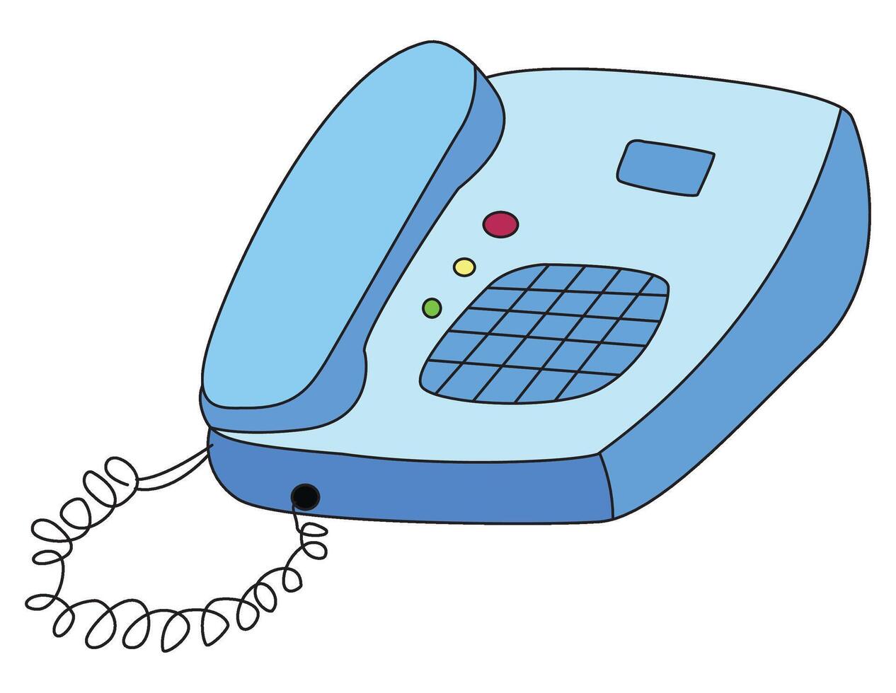 Telephone isolated on a white background vector