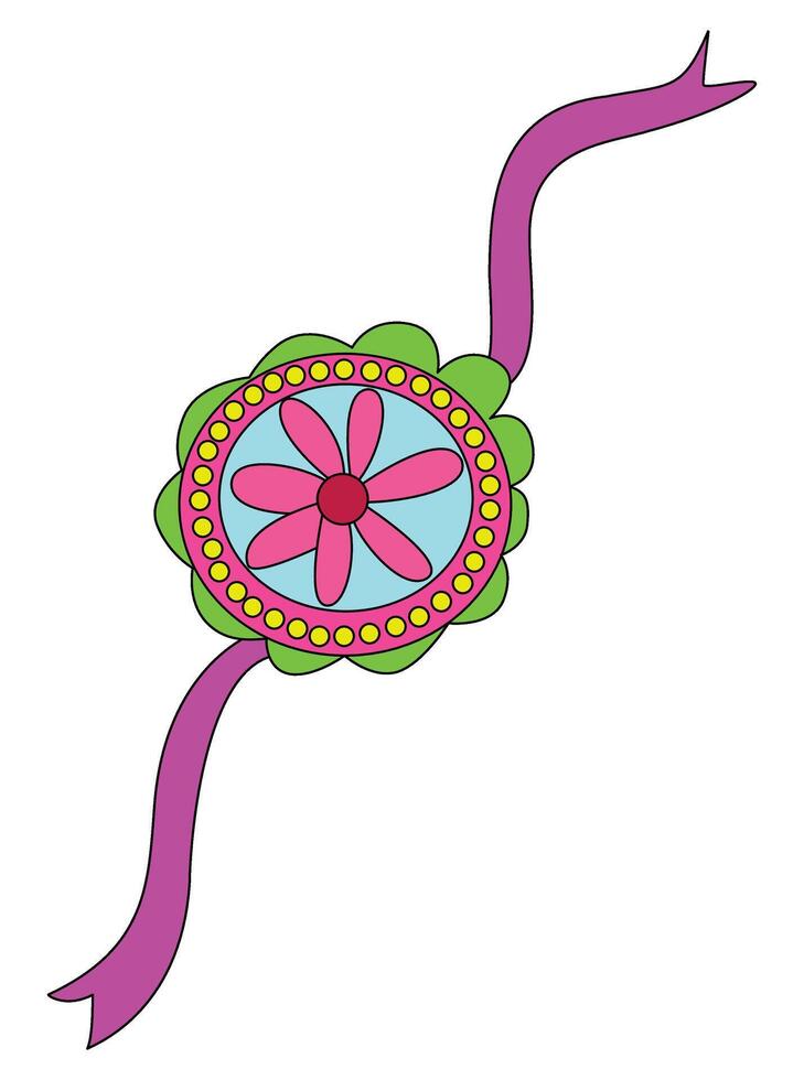 Rakhi Festival Background Design with Creative Rakhi for Indian Religious vector