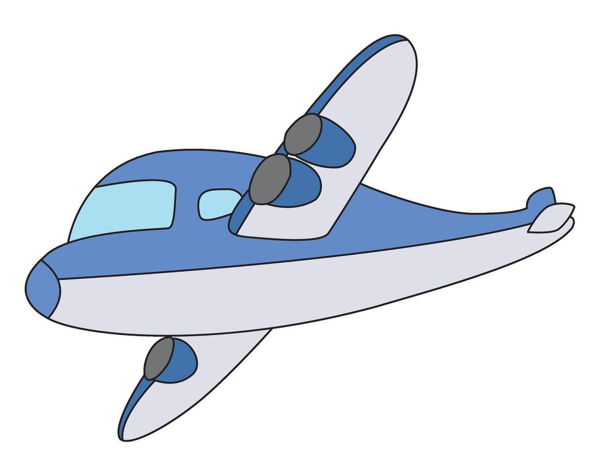 Airplane isolated on a white background vector
