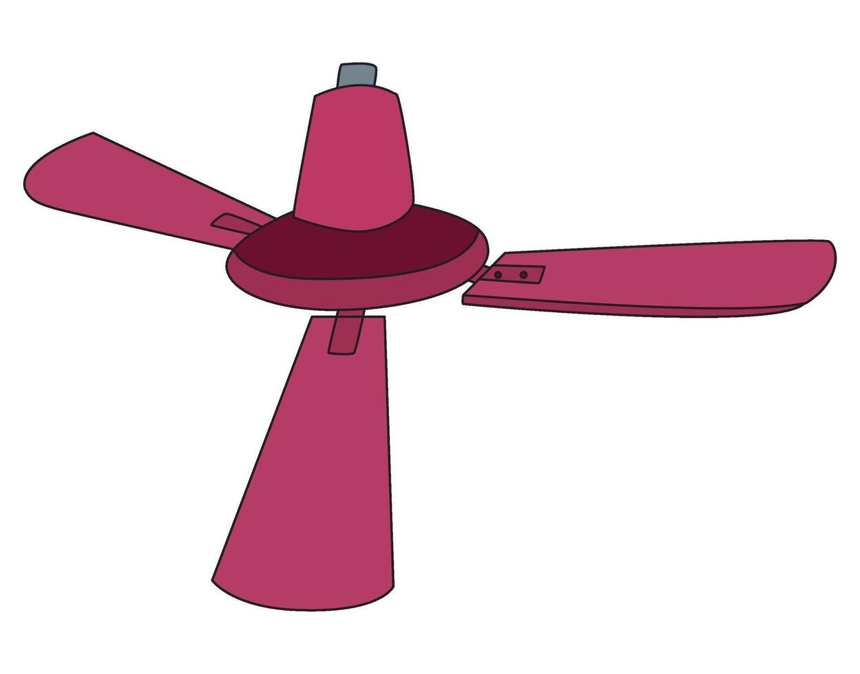 Fan isolated on a white background vector