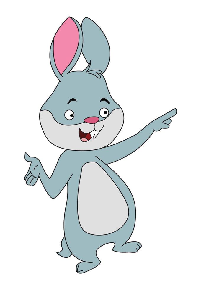 Rabbit isolated on a white background vector