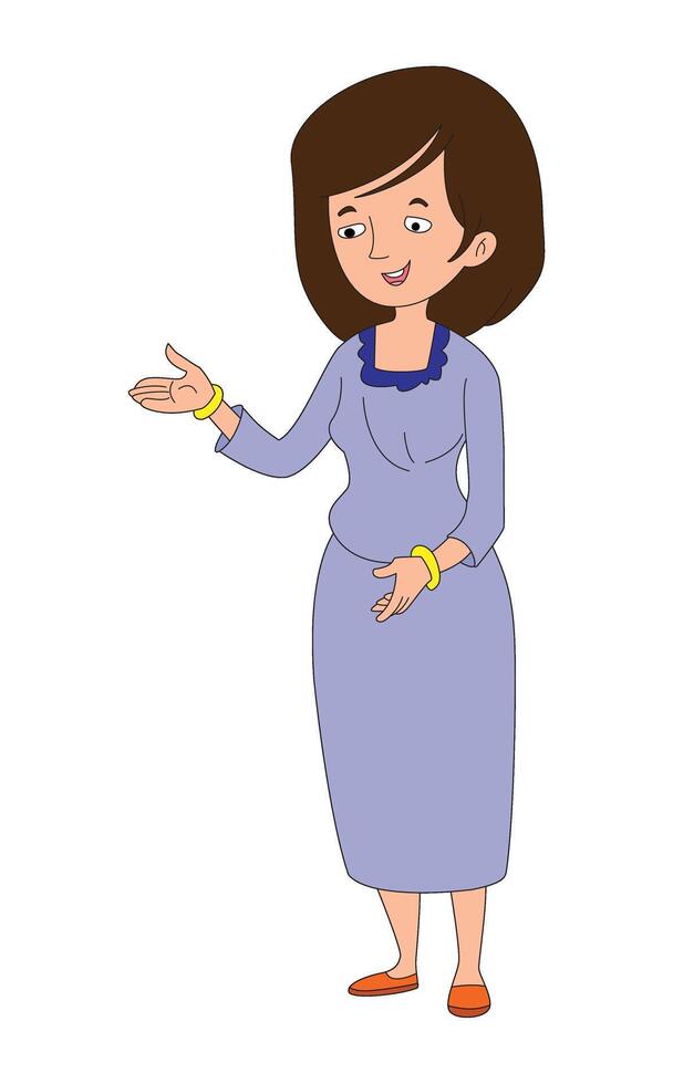 illustration of young woman vector