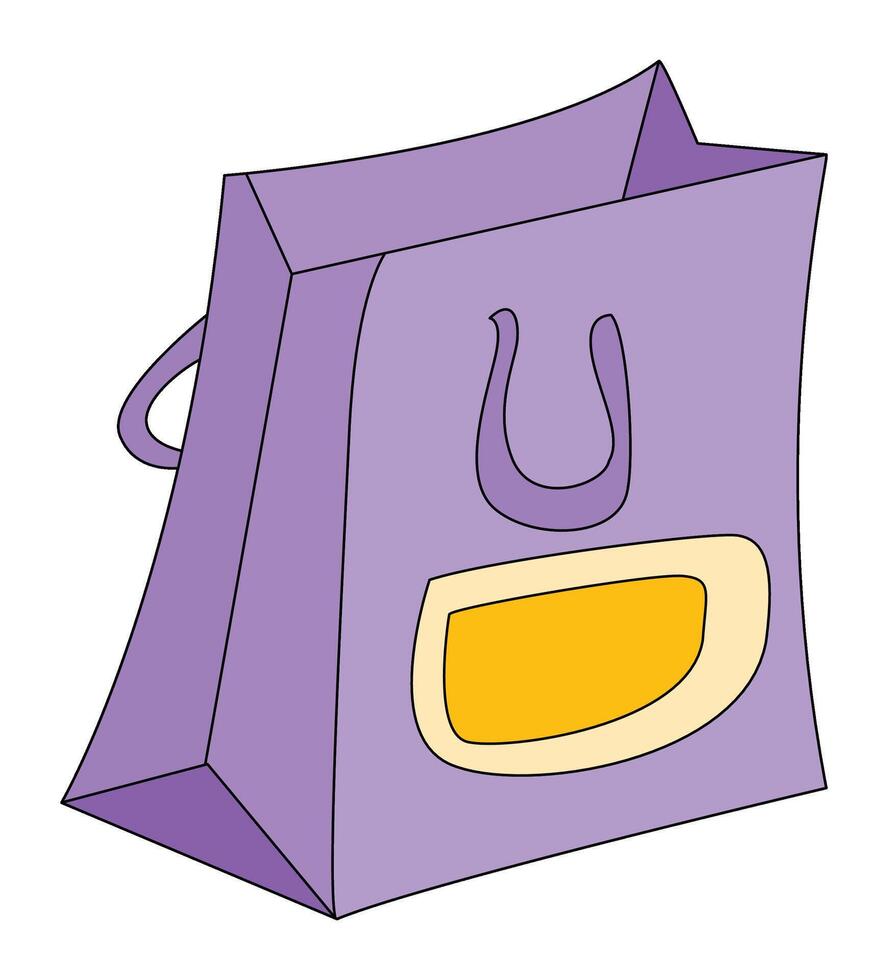 Shopping bag isolated on a white background vector