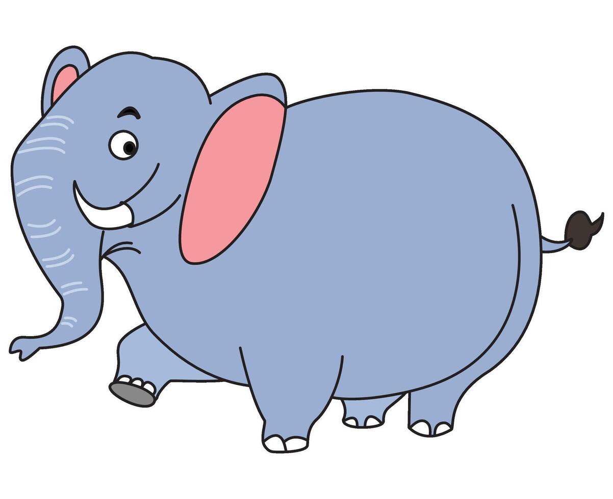 Elephant isolated on a white background vector