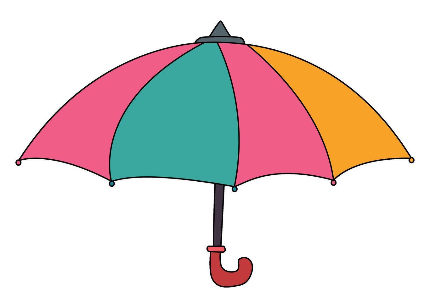 Umbrella isolated on a white background vector