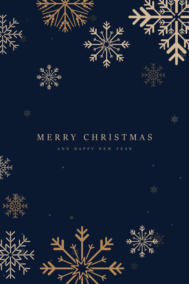 A premium Merry christmas concepts for banner, card, backdrop luxury design. Luxury golden greeting card with Merry Christmas and Happy New Year vector