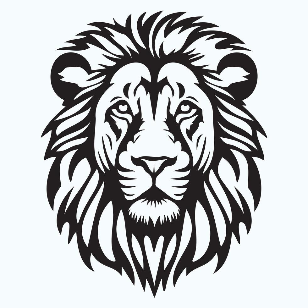Lion silhouette illustration file vector