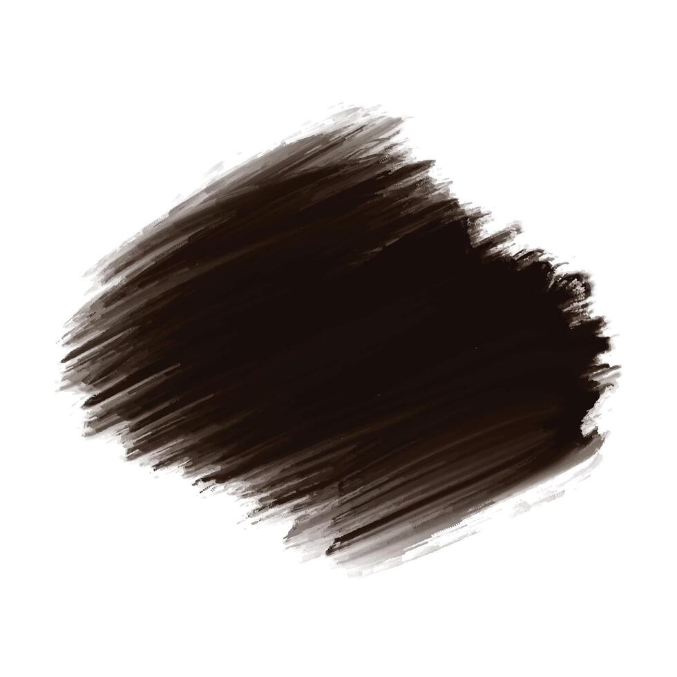 Black brush stroke on white background vector