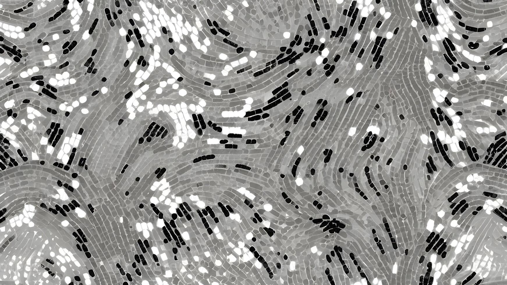 Elegant silver sequins arranged in an abstract pattern, creating a sparkling backdrop for fashion or celebratio photo