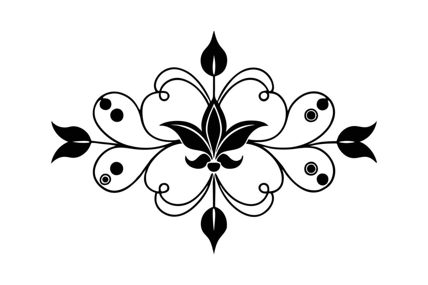 Decorative Text Divider - Elegant Ornaments for Borders and Page Typography Designs vector