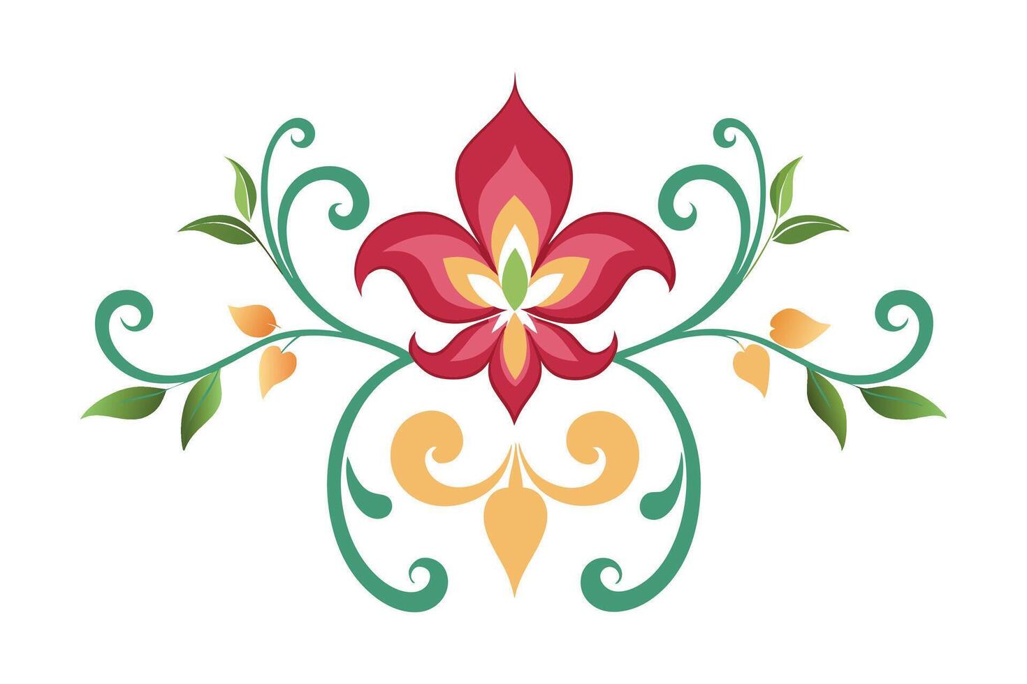 Text Divider Ornament - Decorative Flourishes for Elegant Borders and Typography vector