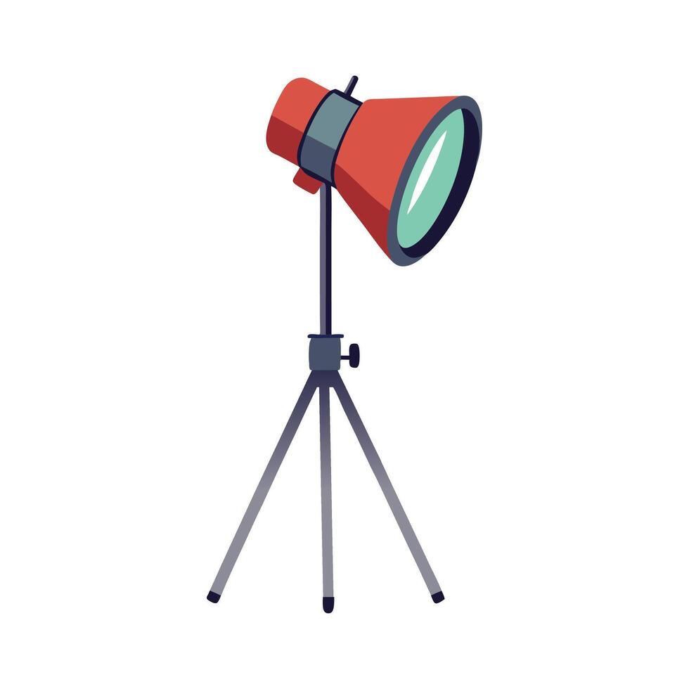 Studio Flash Silhouette Design - Professional Photography Equipment and Lighting Tools vector