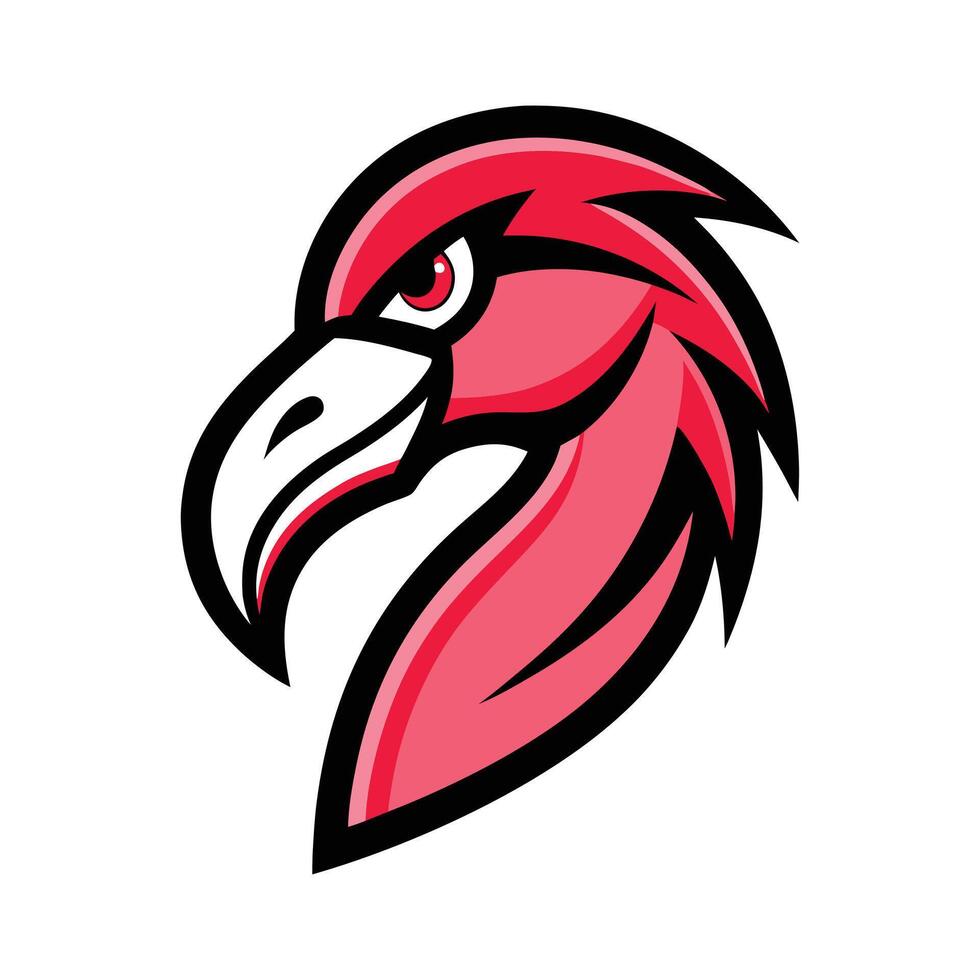 Flamingo Logo Design - Illustration for Mascot Branding and Identity vector