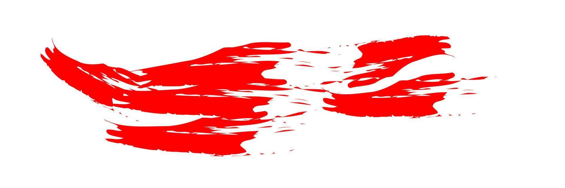 A red flag with a white background vector