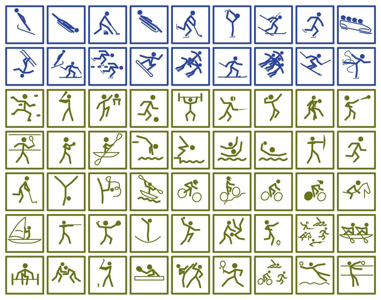 Olympic sport. Set of sports icons. vector
