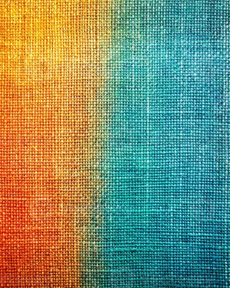 Colorful fabric background with a rainbow pattern photo