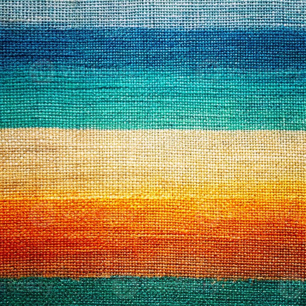 Colorful striped fabric background photo