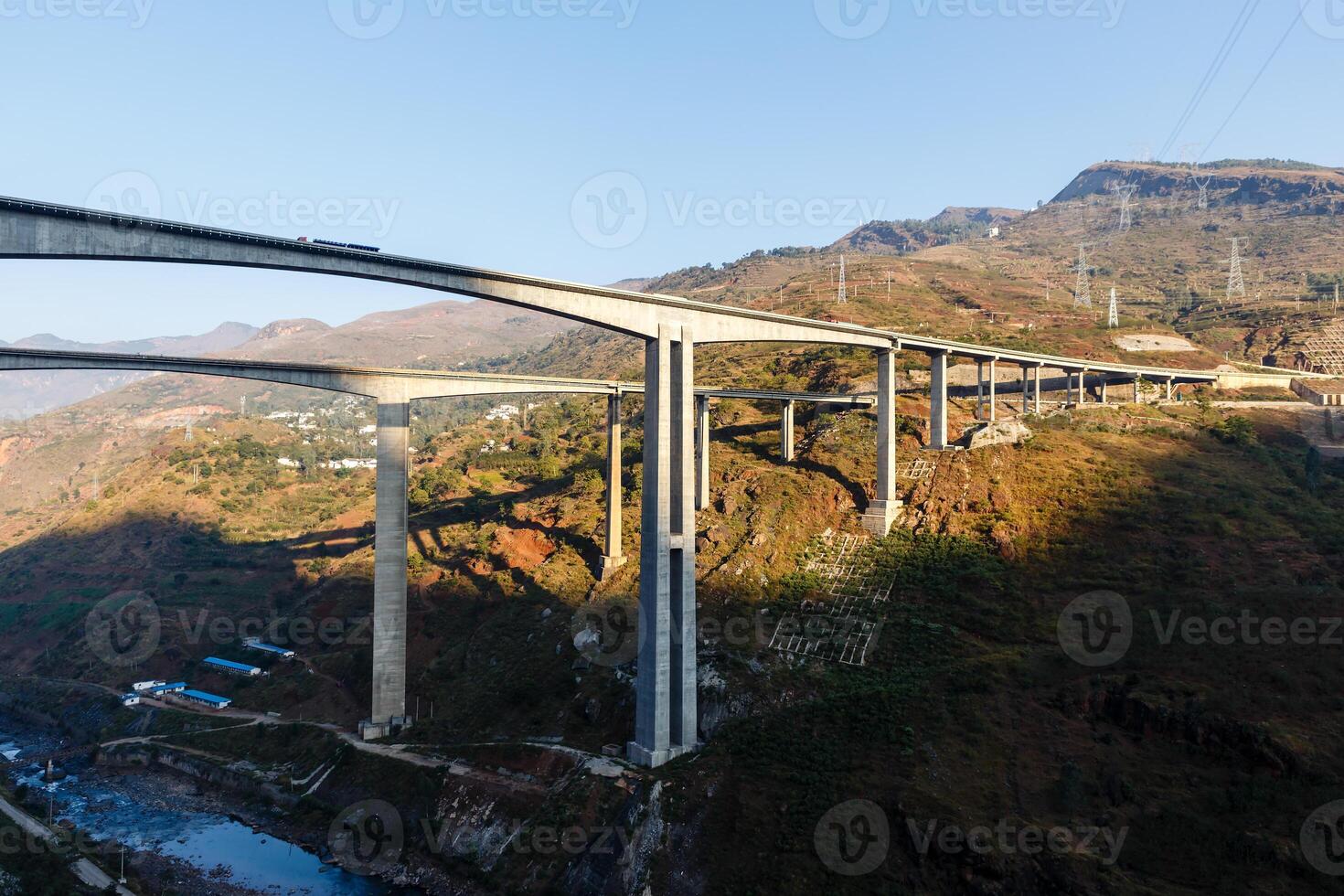 highway overpass bridge, China photo