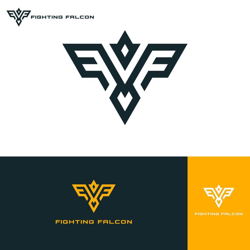 falcon logo design concept for your company or etc vector
