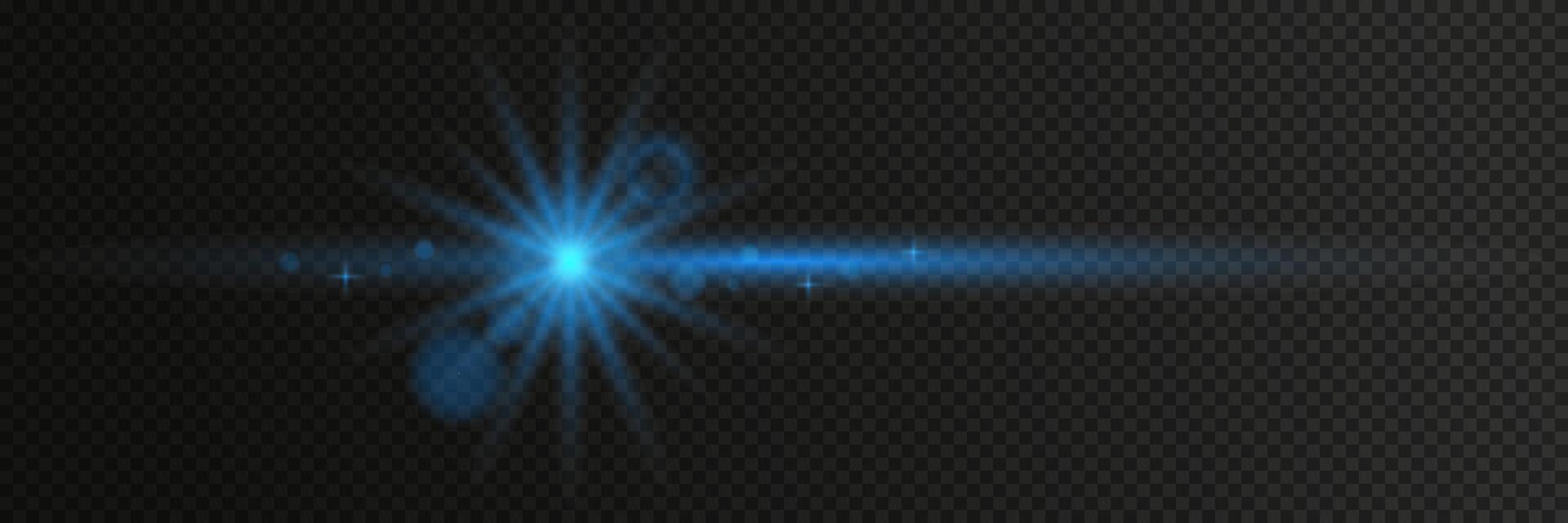 Shining star and spark with a highlight effect vector