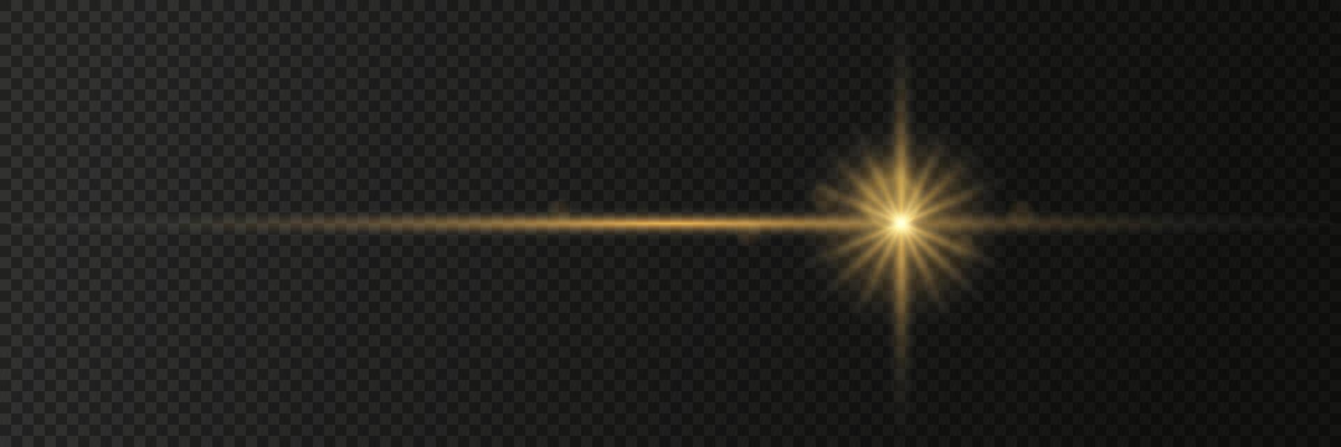 Shining star and spark on transparent background vector