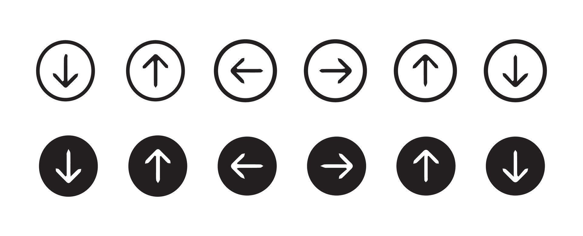 Download icon illustration on white background. Set of download icons for web or mobile app vector