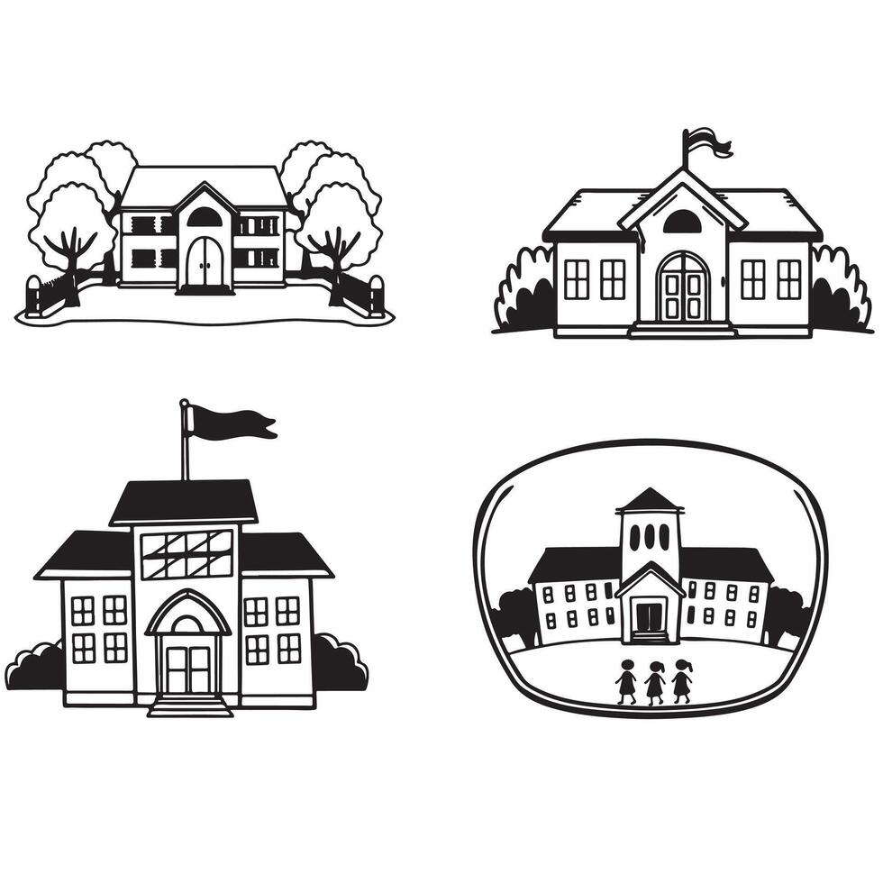 Set of School icon vector