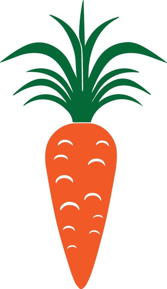Simple Carrot Flat Illustration vector