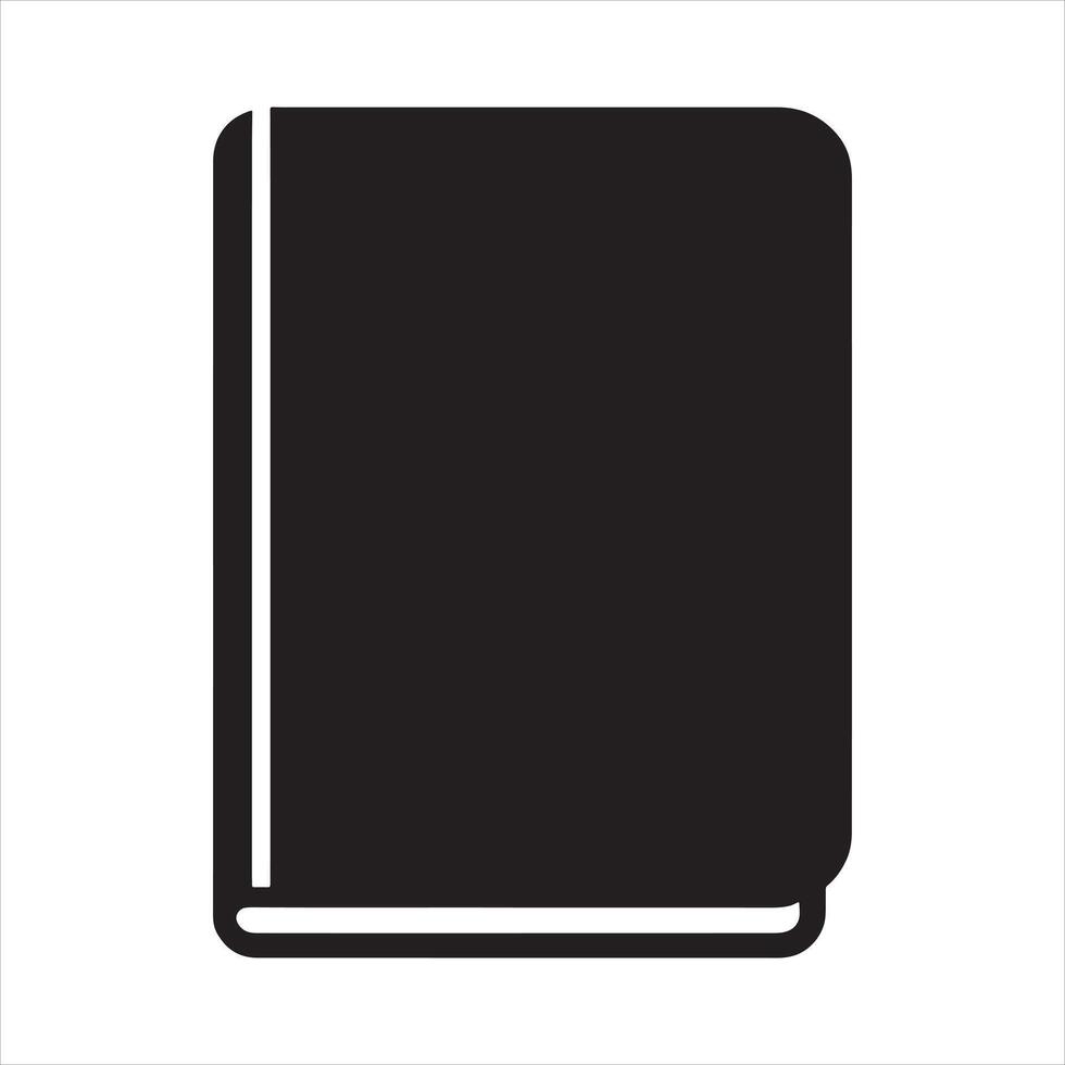 Book Logo silhouette on white background vector