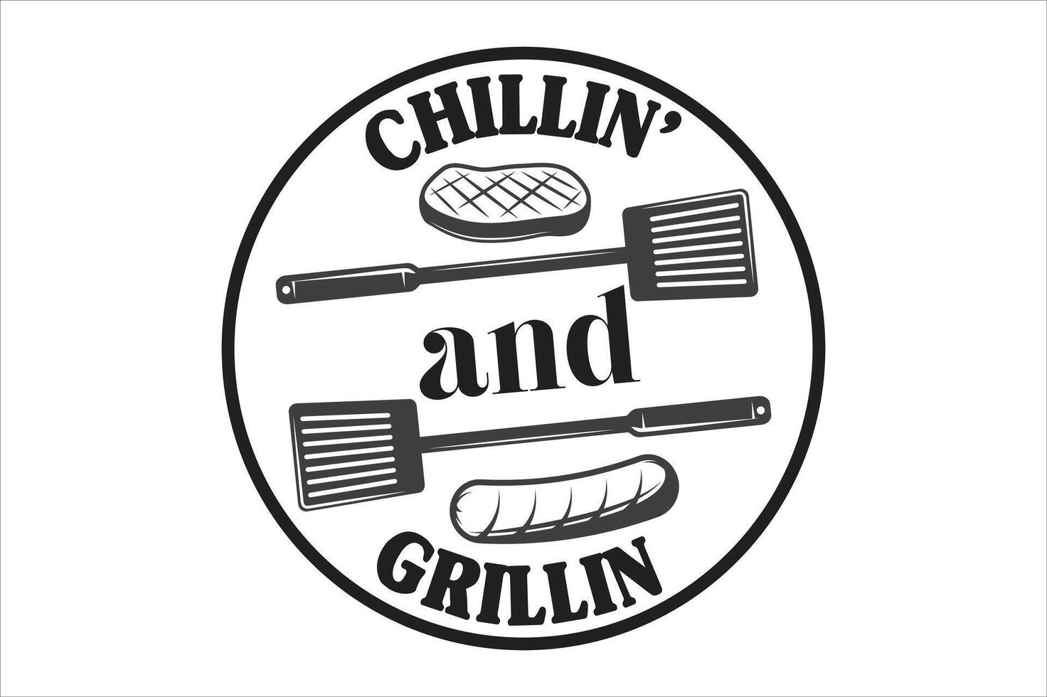 chillin and grillin vector