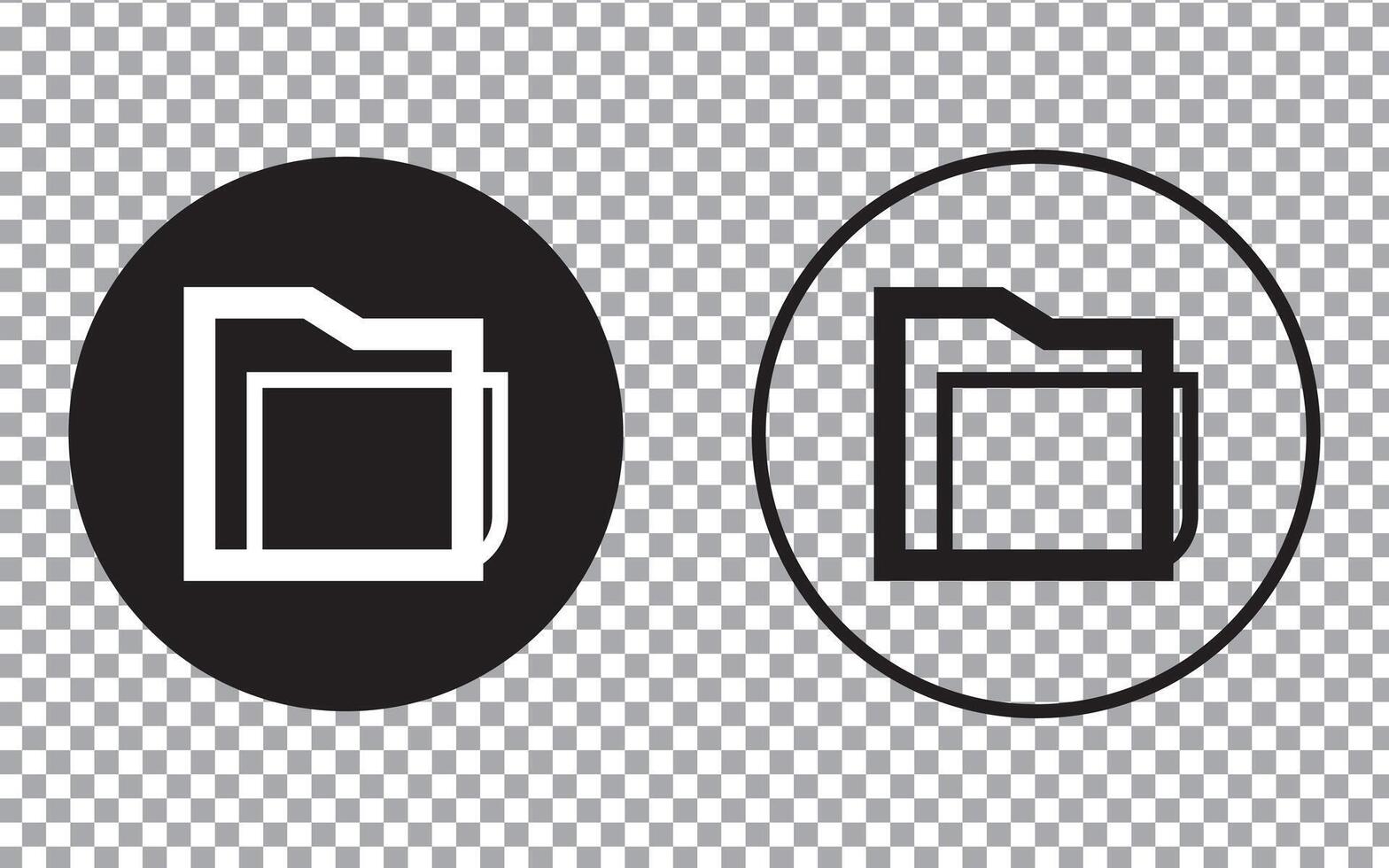Folder Icon, Design for app, logo etc. EPS 10 vector