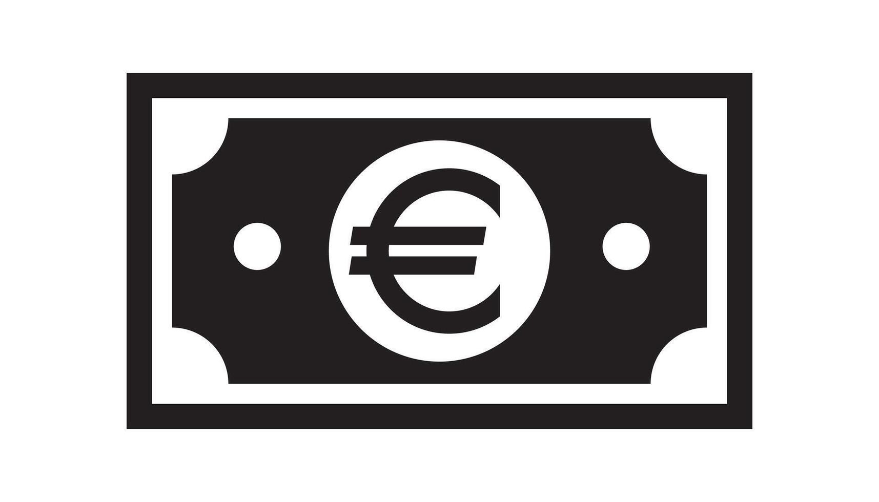 European euro currency or euro symbol, euro symbol design for mobile app, ui, web, vector