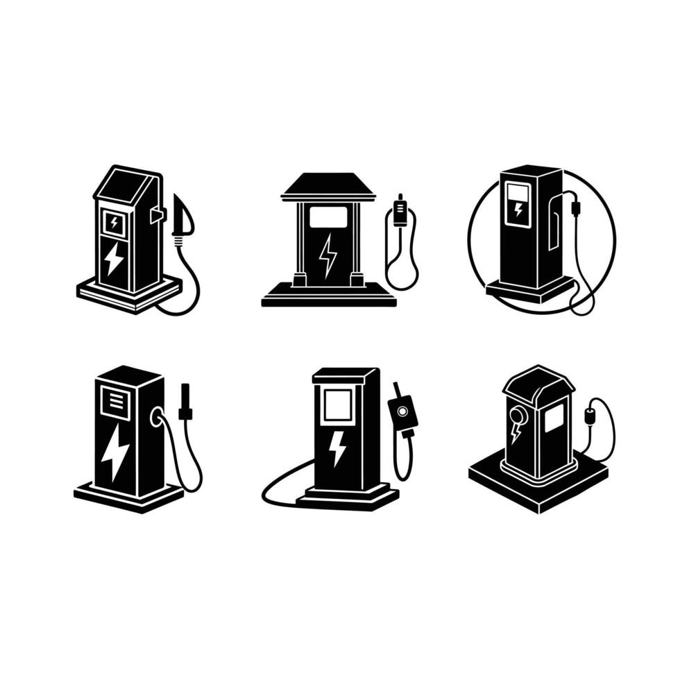Charging Station Graphic Design File for Digital Use vector