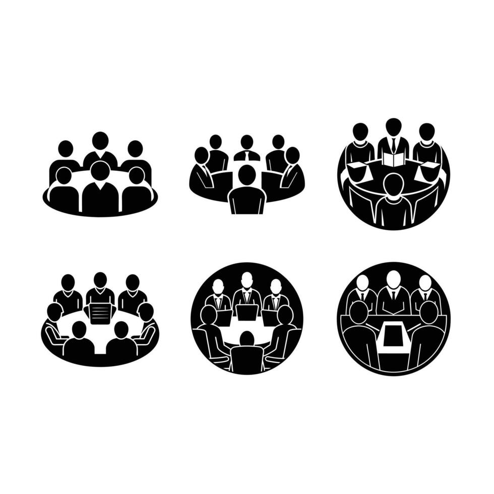 Group Meeting Design File for Digital Projects vector