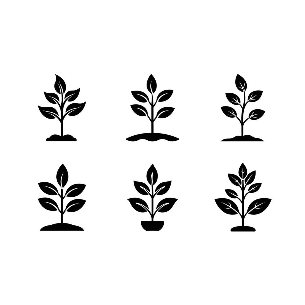 Plant Growth Icon - Perfect for Eco Designs and Nature-Themed Projects vector