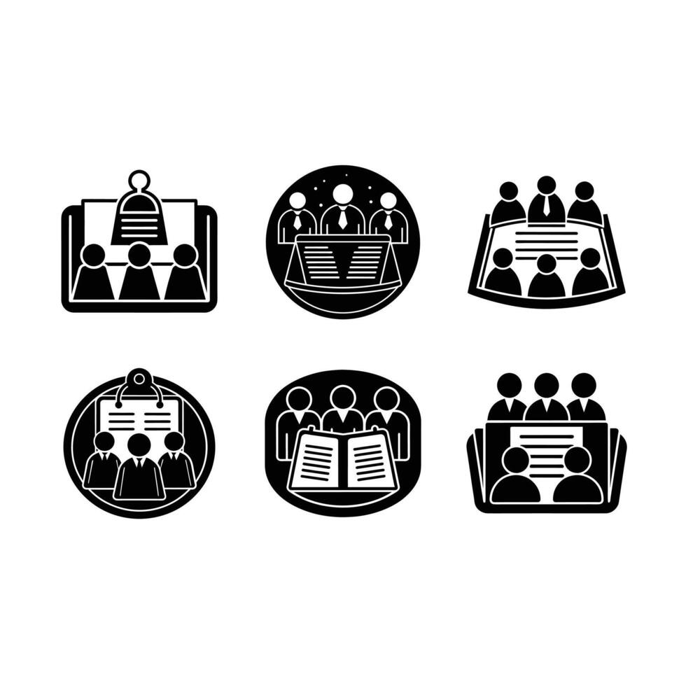 Download Meeting Agenda Icon - Professional Graphic Design File for Business Presentations vector