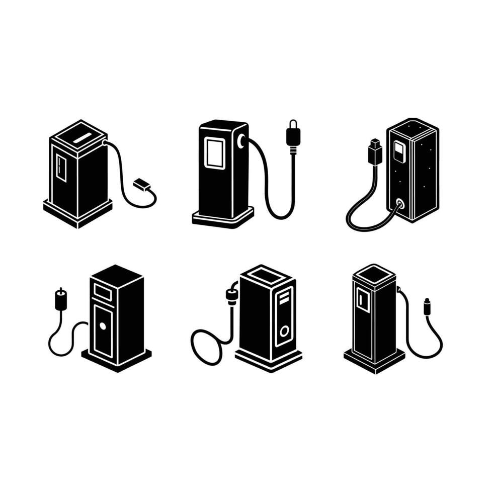 Charging Station Design High-Quality Graphic for Energy Solutions vector