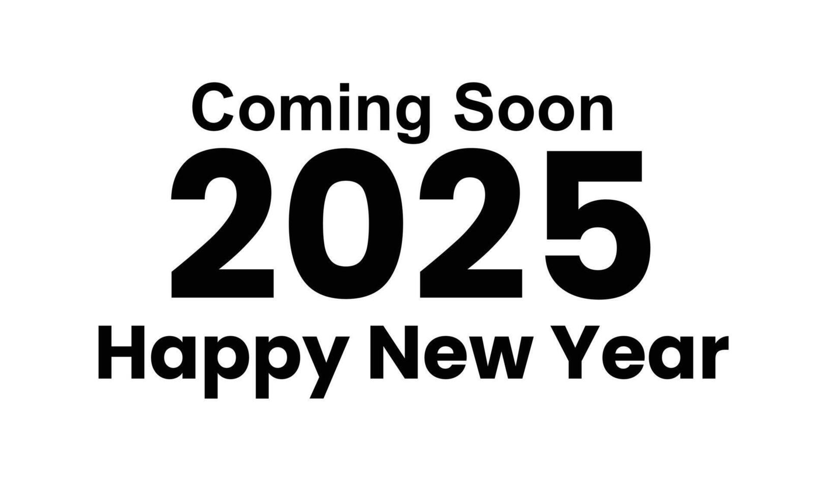 Happy New Year 2025 vector