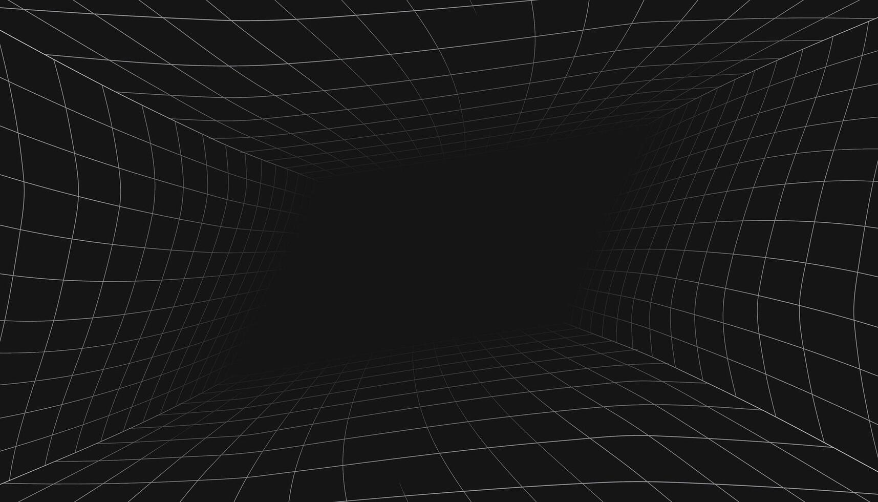 black 3d lines abstract background vector